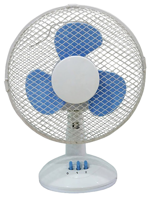 online Ventilateur de Table Ø23 cm 3 Vitesses 30W Bauer Blanc