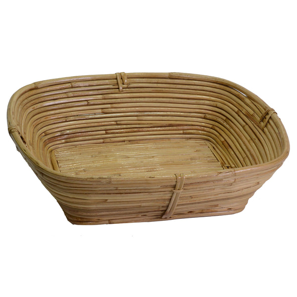 Panier rectangulaire en jonc naturel cm 35xh9x31 online