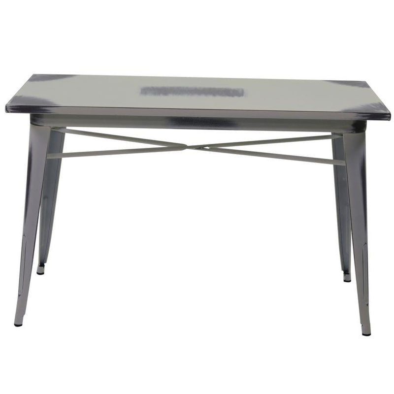 Tavolo New Bristol 120x60xh76 cm in Ferro Bianco Antico-2