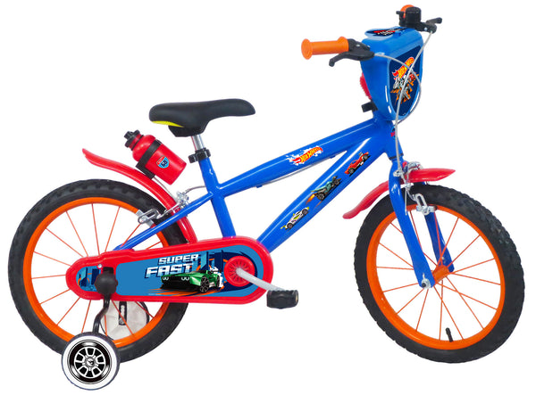 Vélo pour Fille 16" 2 Freins Hot Wheels Bleu sconto