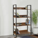 Libreria in Legno 139x73x35 cm Scaffale 4 Ripiani per Ufficio Noce-4