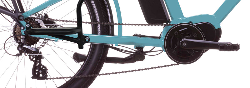 Bicicletta Elettrica City 24” 250W 7V a Pedalata Assistita Azzurra-5