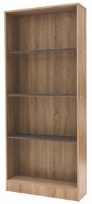 Libreria 4 Ripiani 73x24x170 cm in MDF Soriani Marrone Chiaro e Scuro-1