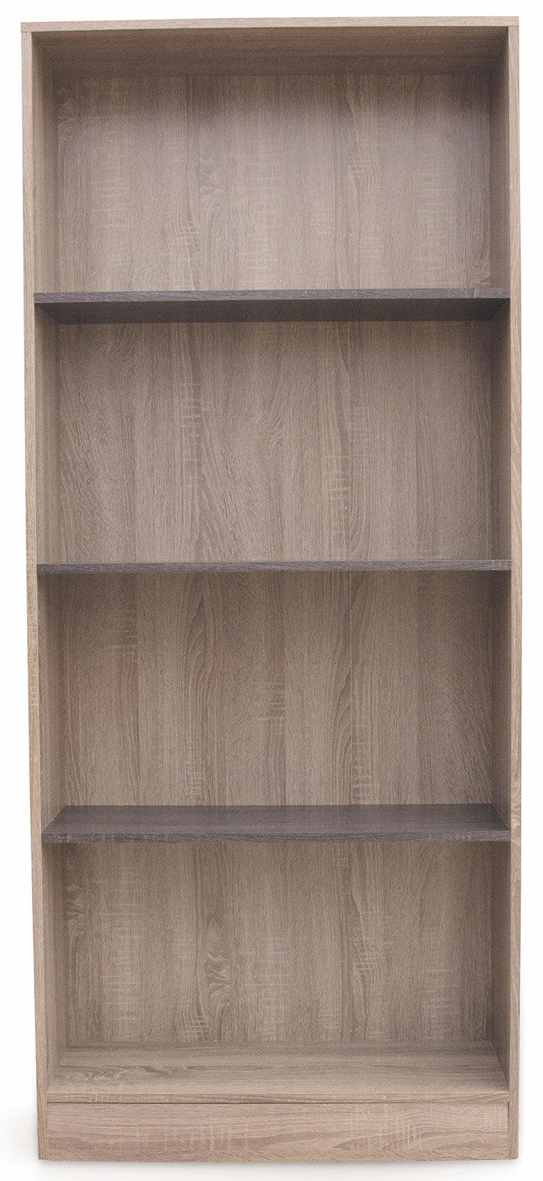 Libreria 4 Ripiani 73x24x170 cm in MDF Soriani Marrone Chiaro e Scuro-2