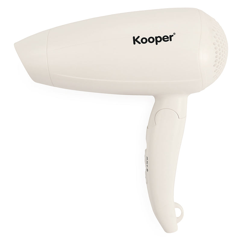 Asciugacapelli Phon Pieghevole da Viaggio 1800W Kooper Mini Style Bianco-1