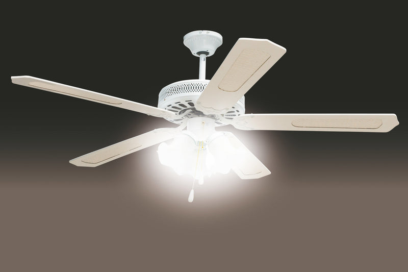 Ventilatore da Soffitto con 5 Pale e Lampada Ø130cm 3 Velocità  Kooper Windy-4