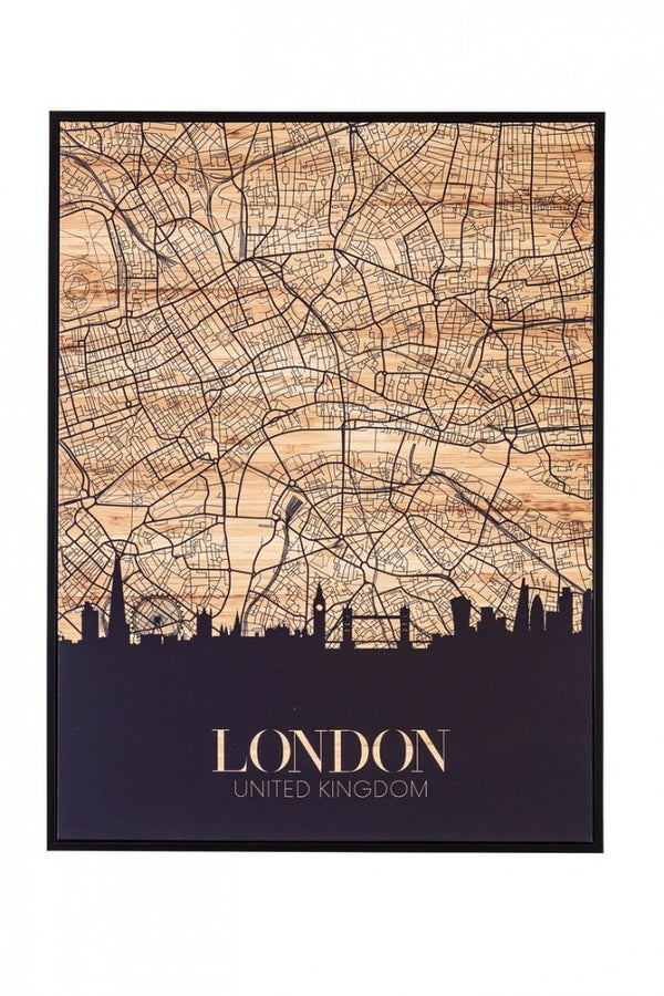 acquista Tableau City of London 60x3,2x80 cm Impression sur Toile