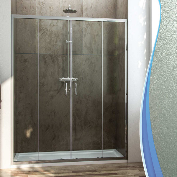 Porte de douche 2 portes coulissantes en verre H185 Fosterberg Kolding sconto