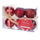 Set de 6 Boules de Noël Ø6 cm en Plastique Rouge