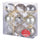 Set de 9 Boules de Noël Ø10 cm en Plastique Doré