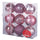 Set de 9 Boules de Noël Ø10 cm en Plastique Rose