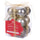 Lot de 12 Boules de Noël Plastique Champagne Ø4 cm