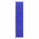 Set 3 Armadietti 12 Ante 45x38x180 cm per Scuole Palestre e Spogliatoi in Acciaio Blu-4