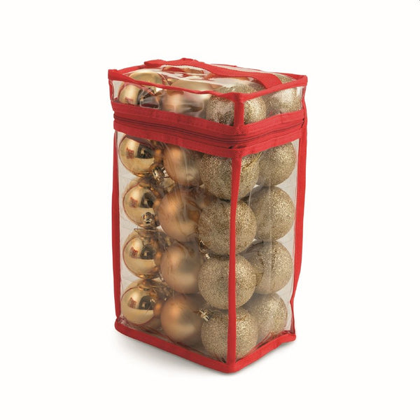 acquista Lot de 30 boules de Noël en plastique Ø6 cm avec sachet doré