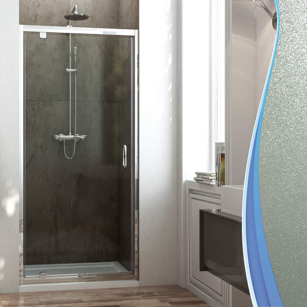 Porte de douche 1 porte battante en cristal transparent 6mm H185 Fosterberg Koge Différentes tailles acquista