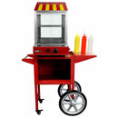 Macchina a Vapore per Hot Dog 2000W in Acciaio Inox con Carrello-1