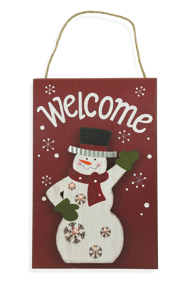 Porte de Noël LED 30x47 cm Soriani XMAS Welcome Puppet sconto