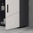 Mobile Sotto Lavabo Bagno per Piedistallo 60x30x60 cm in Legno Truciolare Grigio-9