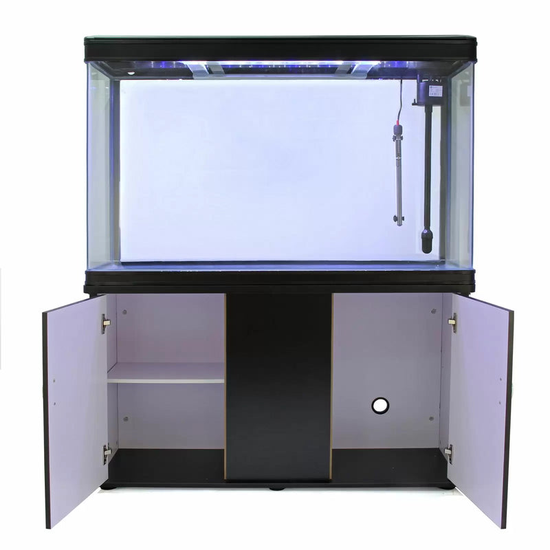 Acquario 143,5x120,5x39 cm 300 Litri con Mobile Nero-8