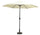 Parasol de jardin Ø3x2,4 m Mât Acier Ø38 mm Housse Écru