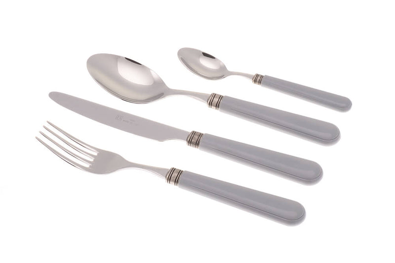 Servizio Set di Posate 24 Pezzi in Acciaio Inox Rivadossi Sandro Mistral Grigio-1