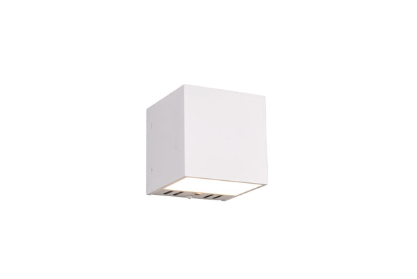 online Applique murale LED d'intérieur en métal blanc mat