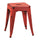 Tabouret Bristol 39x39xh45 cm en Fer Rouge