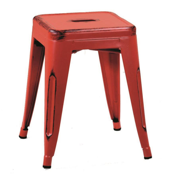 Tabouret Bristol 39x39xh45 cm en Fer Rouge acquista