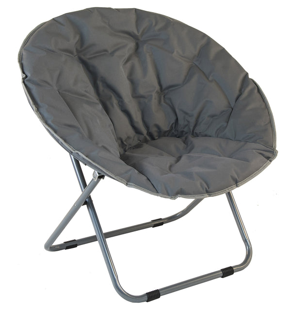 Fauteuil de jardin 60x78x78 cm en tissu Oxford 600D gris acier acquista