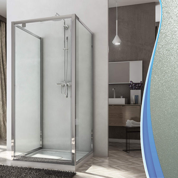 Cabine de douche 3 côtés 1 porte battante en cristal transparent 6 mm H185 Fosterberg Koge Trio Différentes tailles online