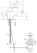 Rubinetto Miscelatore Monocomando Lavabo in Ottone Bonussi Detroit Cromato-2