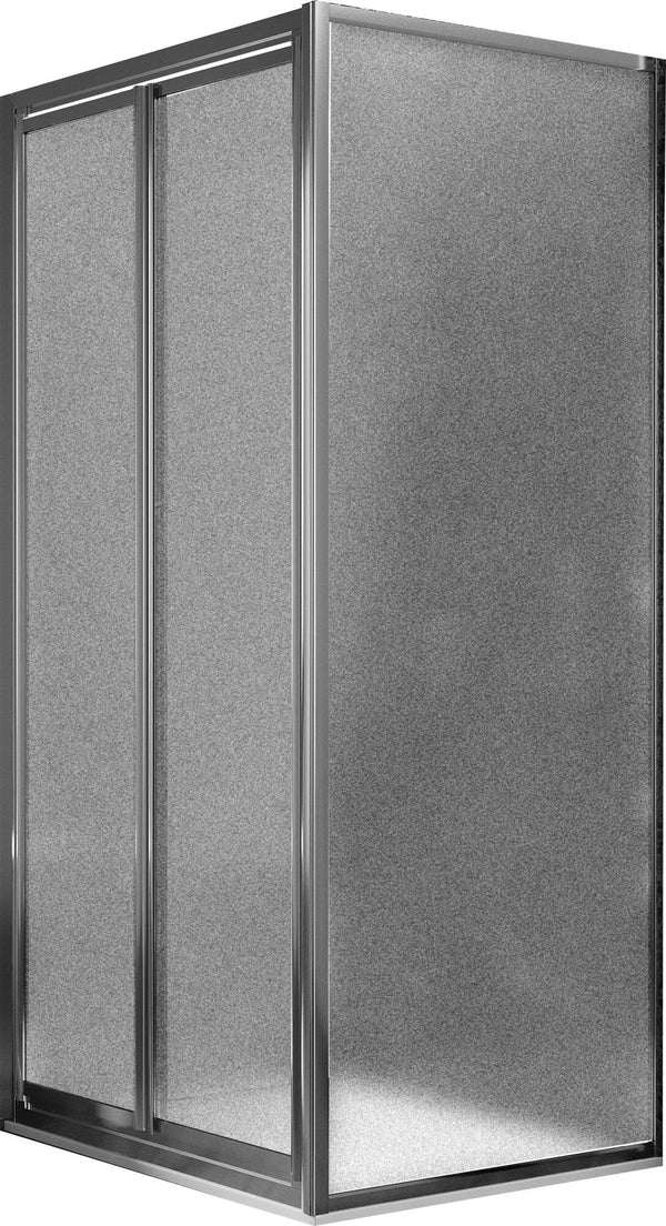 online Cabine de douche d'angle 2 portes battantes en cristal opaque 4-6mm H185 Fosterberg Skagen Duo Différentes tailles