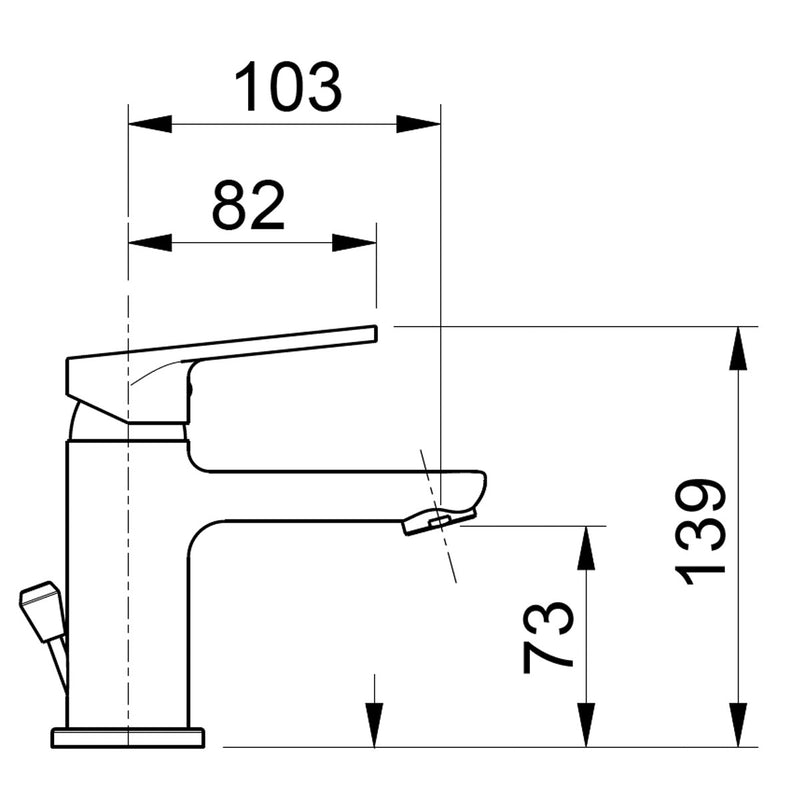 Rubinetto Miscelatore Monocomando Lavabo in Ottone Bonussi Orleans Cromato-2