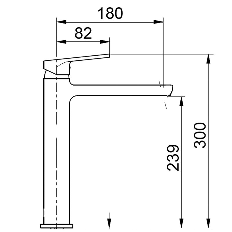 Rubinetto Miscelatore Monocomando Lavabo Alto in Ottone Bonussi Orleans Cromato-3