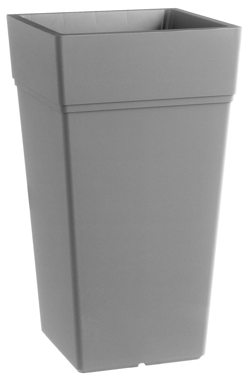 Vaso 38x38x65 cm in Polipropilene con Riserva d'Acqua Tulli Stalk Elements 65 Wr Grigio-1