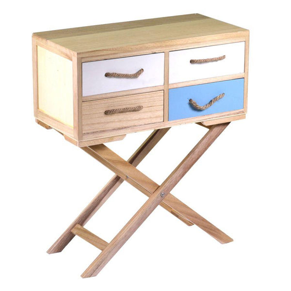 Commode avec 4 tiroirs 60x30xh30/72 cm en bois acquista