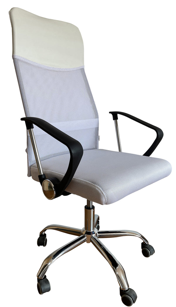 Chaise de bureau de direction en tissu blanc prezzo