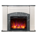 Camino Elettrico da Pavimento 90x115x32 cm Effetto Fiamma 1500W Magnolia & Lorance-9