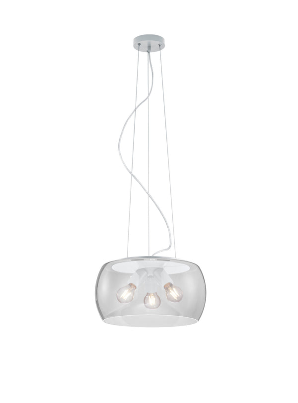 sconto Suspension LED d'intérieur en métal blanc mat