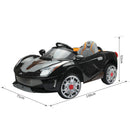 Macchina Elettrica per Bambini 12V Spyder Nera -3