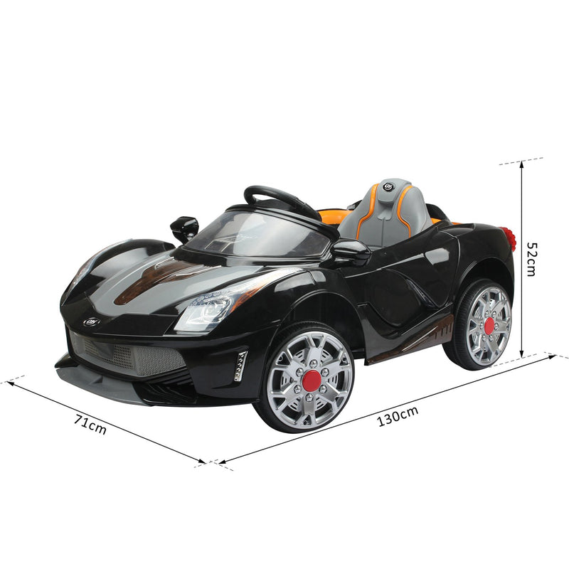 Macchina Elettrica per Bambini 12V Spyder Nera -3