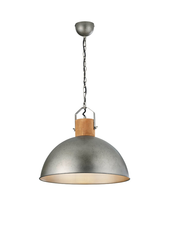 prezzo Suspension d'intérieur E27 en métal nickel vieilli