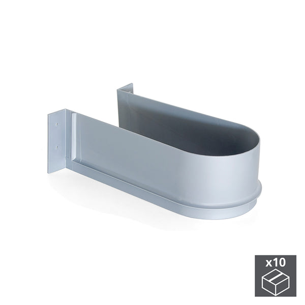 Save Siphon pour tiroirs de salle de bain courbé en plastique gris 10 pièces Emuca sconto