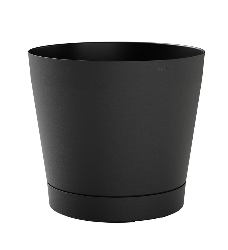 Vaso da Interno e Esterno Ø19x18cm in Plastica Orione 19 Nero-1