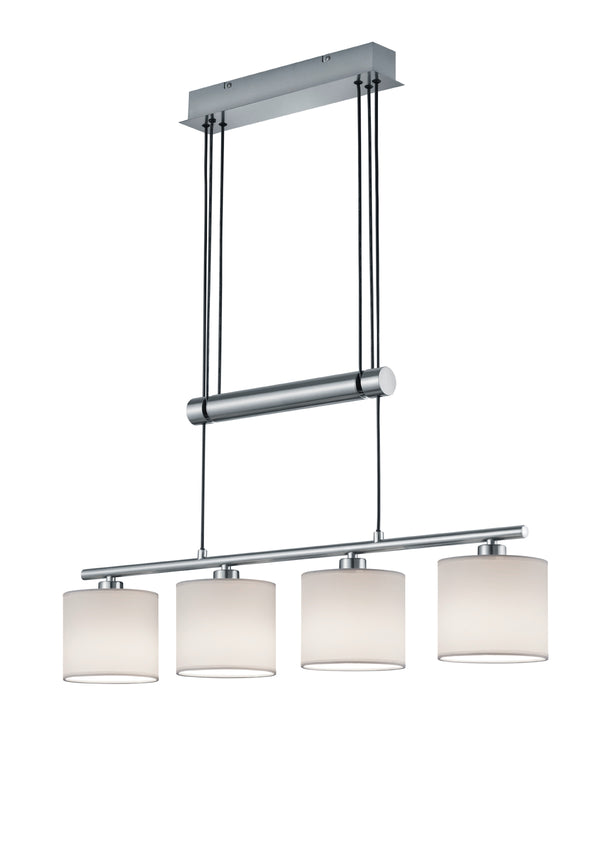 sconto Lampe à suspension d'intérieur E14 en métal nickel mat