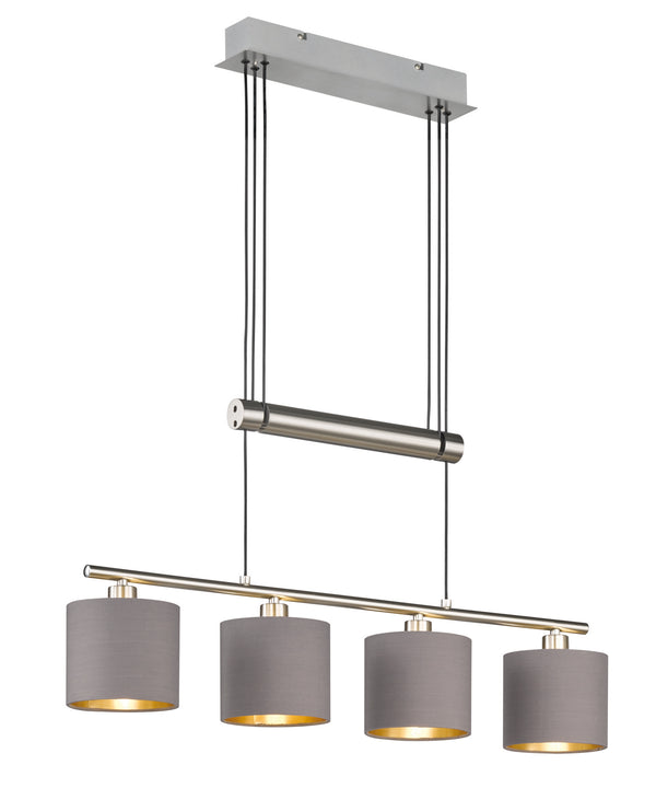 online Lampe à suspension d'intérieur E14 en métal nickel mat