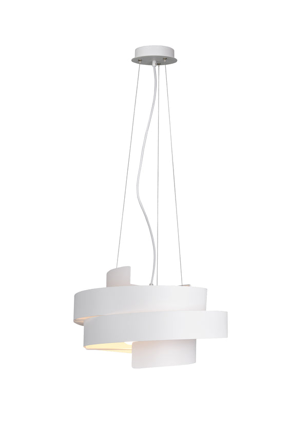 Lampe à Suspension Intérieure E27 en Métal Blanc Mat prezzo