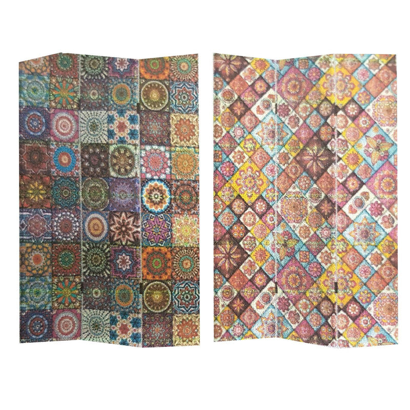 Paravento Separè 3 Pannelli 120,6x2,5xh180 cm Stampa Maioliche Multicolor – acquista  su Giordano Shop