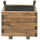 Fioriera da Giardino 40x40xh30,5 cm in Legno Impregnato-1