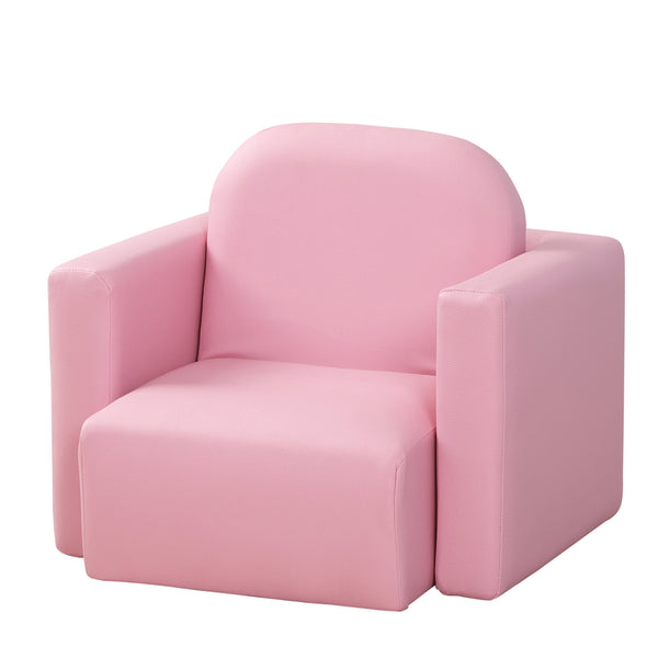 sconto Mini Fauteuil pour Enfant 2 en 1 en PVC Rose